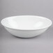 a white bowl on a gray background