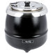 Avantco S30 11 Qt. Round Black Countertop Food / Soup Kettle Warmer - 120V, 400W