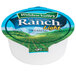 A white Hidden Valley Ranch dressing container with a blue label.