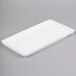 A white rectangular Libbey Aluma White porcelain tray.