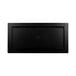 A black rectangular Elite Global Solutions faux black slate melamine serving board.