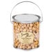 A white tin of Grandma Jack's Gourmet Caramel Corn.