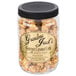 a jar of caramel popcorn