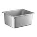 A Vollrath Super Pan stainless steel container with a lid.