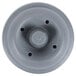 A grey plastic Vacu Vin wine saver with two stoppers.