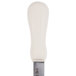 A Dexter Russell clam knife with a white textured poly handle.