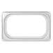 A rectangular stainless steel trash chute with a silver finish.