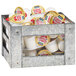 Cal-Mil 3595 Galvanized Metal Condiment Organizer - 6 inch x 6 inch x 4 inch