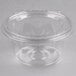 A Dart clear plastic tamper-evident bowl with a flat lid.