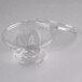 A Dart clear plastic container with a clear lid.