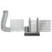A metal Choice Prep tomato slicer pusher head assembly.