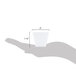 A hand holding a white Fineline Tiny Temptations cube bowl.