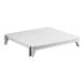 A white Cambro Camshelving® Premium solid shelf kit.