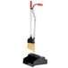 An Unger angled lobby broom and dustpan with a telescopic handle.