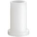 An Avantco white plastic bushing with a white cap.