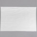 A white rectangular piece of newsprint sandwich wrap paper.