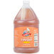 A jug of Woeber's apple cider vinegar on a white background.
