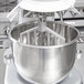 A Vollrath mixer with a cast aluminum flat beater attached.