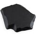 A black rectangular GET Stone-Mel display tray with curved edges.