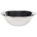 A silver Vollrath stainless steel mixing bowl.