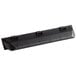 An Avantco black plastic rectangular door pull with holes.