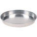 An American Metalcraft heavy weight aluminum pizza pan with a white background.