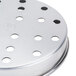 An American Metalcraft perforated aluminum pizza pan with a white background.