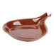 a brown bowl with a handle