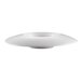 A CAC Paris bright white porcelain bowl with a wide draping rim.