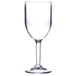 GET SW-1404-CL (SW1404) 8 oz. Customizable SAN Plastic Wine Glass