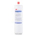 A 3M white replacement water filter cartridge with red and blue writing and a red cap.