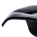 a black object with a white background