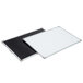 A white Chef Master menu board with black and white edges.