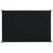 A black board with a white frame.