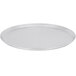 An American Metalcraft heavy weight aluminum pizza pan with a white background.