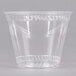 Fabri-Kal Greenware GC9OF 9 oz. Customizable Compostable Clear Plastic Squat Cold Cup - 50/Pack