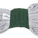 A green and grey Unger SmartColor microfiber tube mop head.