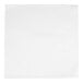 A white, square, linen-feel napkin.