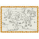 Hoffmaster 310690 10 inch x 14 inch Kids Jungle Fun Design Placemat - 1000/Case