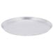 An American Metalcraft heavy weight aluminum pizza pan with a white background.