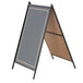 24 inch x 36 inch Black A-Frame Sidewalk Sign Board Kit RMBA-2436-B