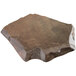 A brown stone melamine display tray with a faux stone finish.