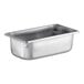 A Vollrath stainless steel steam table pan.