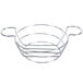 An American Metalcraft chrome wire basket with ramekin holders.