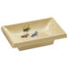 A rectangular GET Tokyo melamine sauce dish with a flower design.
