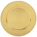 Tabletop Classics TRG-6655 13 inch Round Gold Polypropylene Charger Plate with Beaded Rim