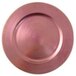 Tabletop Classics TRPK-6651 13 inch Pink Round Acrylic Charger Plate