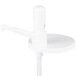 A white San Jamar plastic hand pump with white lids.