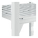 A white Cambro Camshelving® Premium shelving unit with 5 vented shelves.