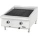 A Garland natural gas charbroiler on a counter.